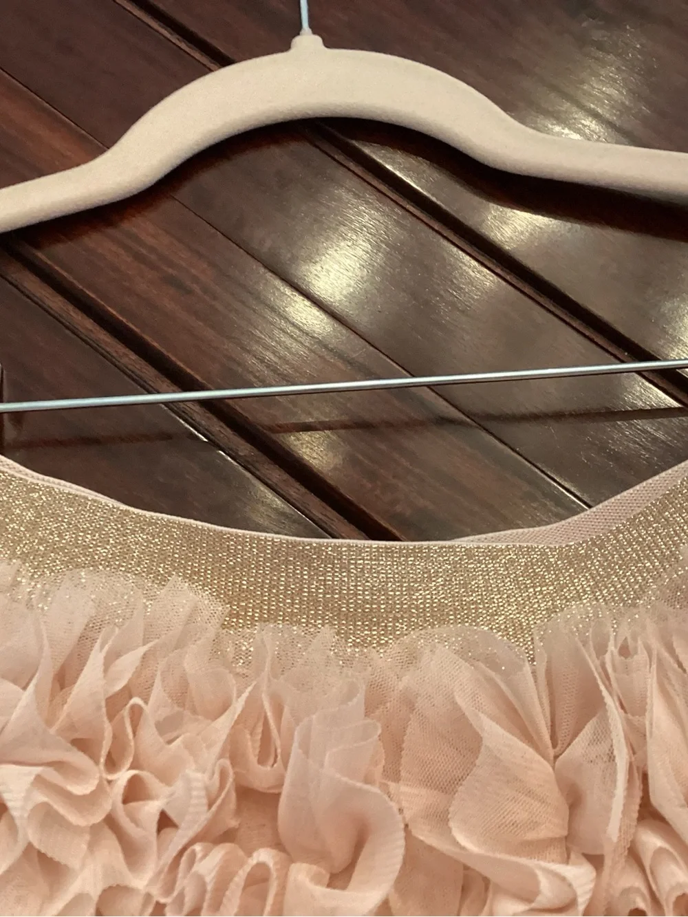 Mini Boden Pink Ruffle Tulle Mini Skirt - Picture 3 of 4